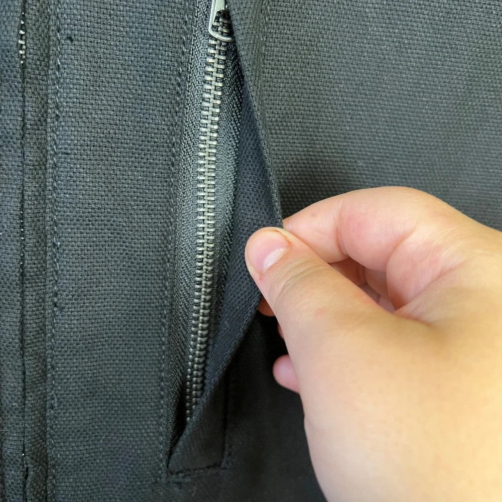 Brahma Vest Men 2XL Black Canvas Quilted Lined Full Zip Workwear Utility Jacket